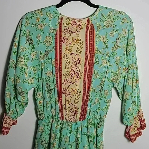 UMGEE Mixed Printed Faux Wrap Mini Dress Size Small - Picture 11 of 11